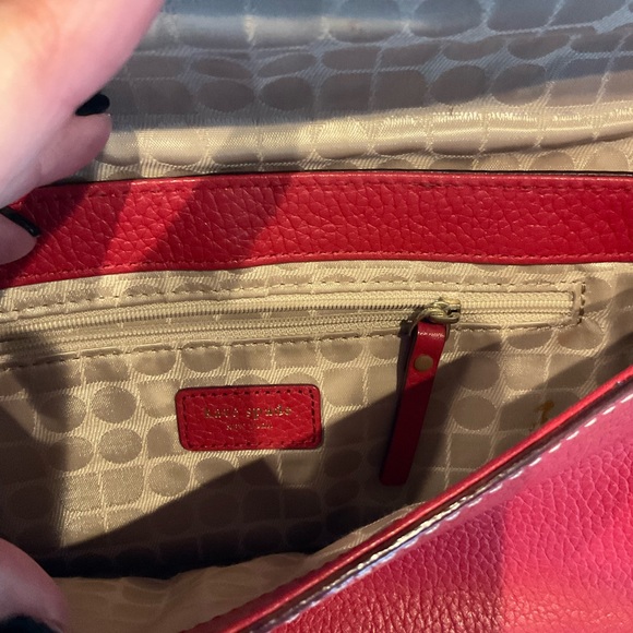 kate spade new york True Red Leather Shoulder Bag - excellent condition - Picture 7 of 7